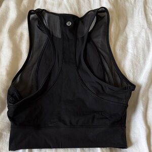 lululemon athletica Sheer Black Sports Bra